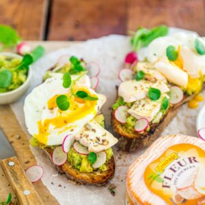 Avocado-Toast mit Fleur des Sources