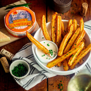 Churros de pommes de terre sauce munster