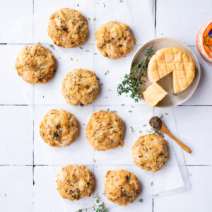 Cookies mit Munster-Käse und Kümmel