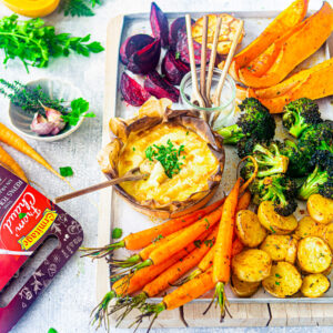 Roasted vegetables and dipping From’Chaud