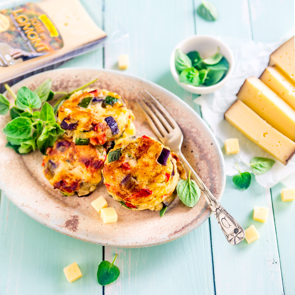 Petits palets de légumes à la Tome du Lomont