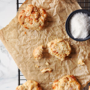 Morbier cheese cookies