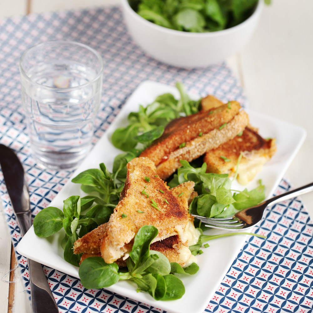 Panierter Croque-Monsieur