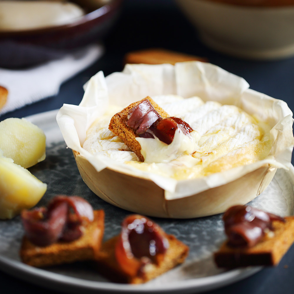 Toast mit Lebkuchen und From'Chaud