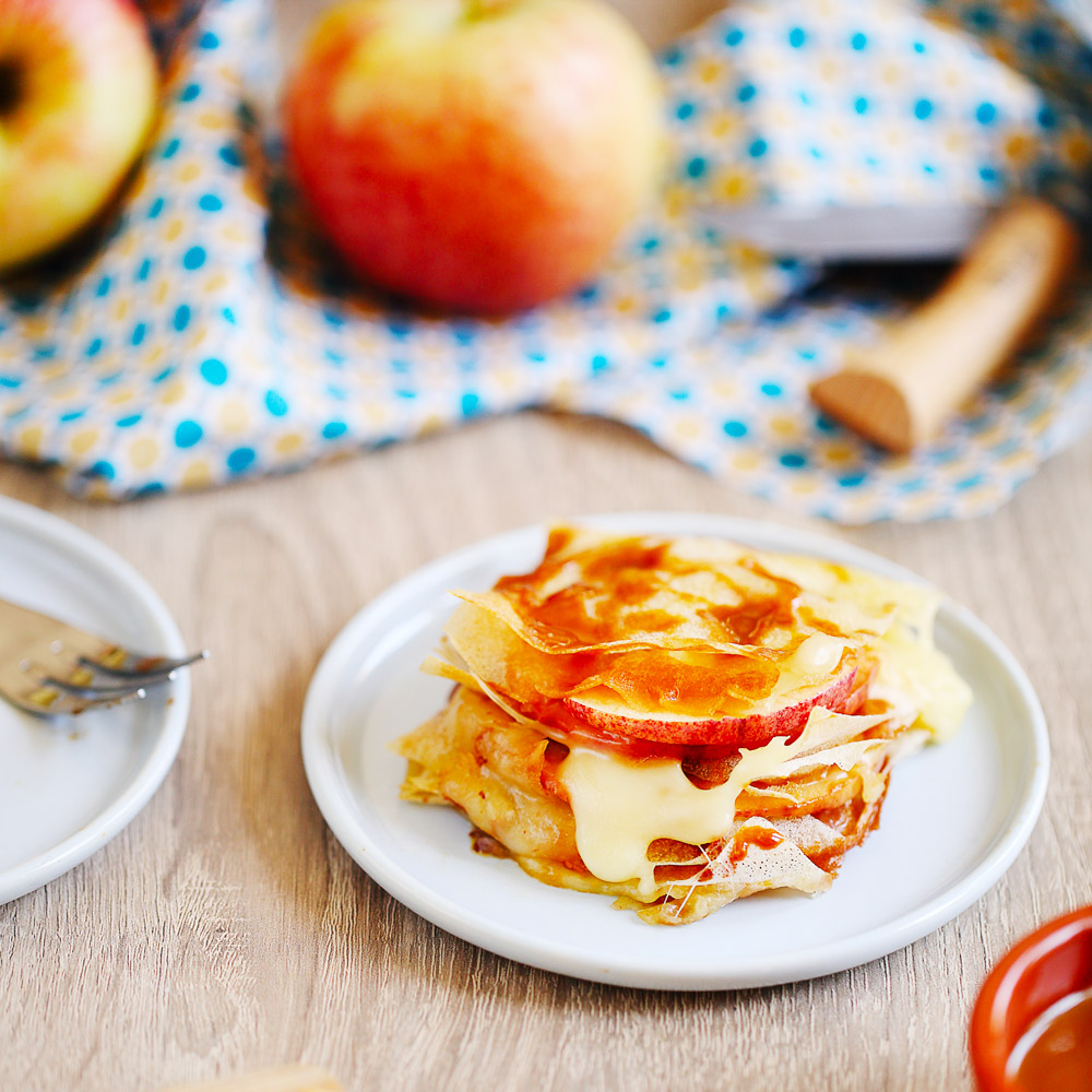 Millefeuilles with pastry sheets and Marcaire