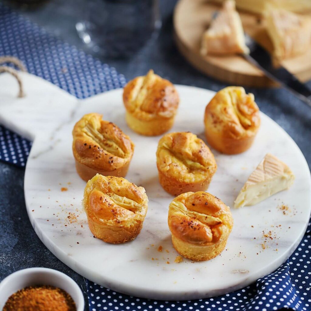 Mini muffins au Munster et asperges - Ermitage