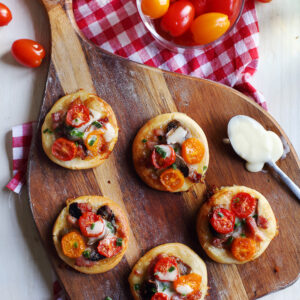 Mont d’Or mini pizzas