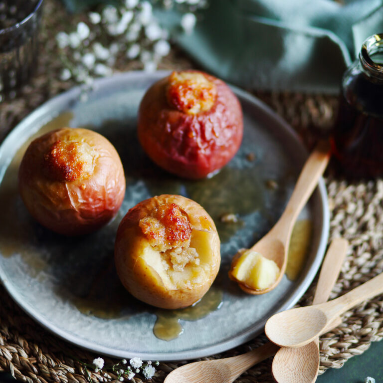 Äpfel gefüllt mit Brie und Speck - Ermitage