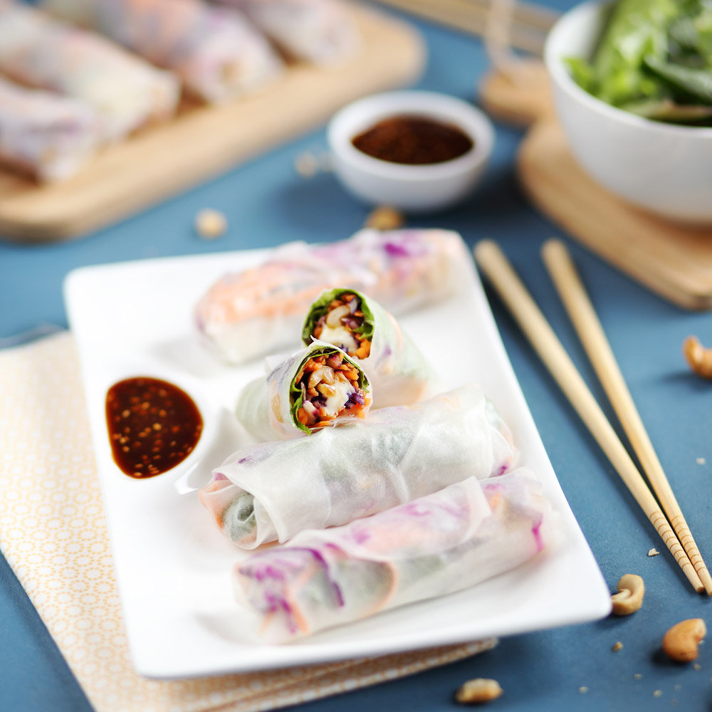 Brie spring rolls