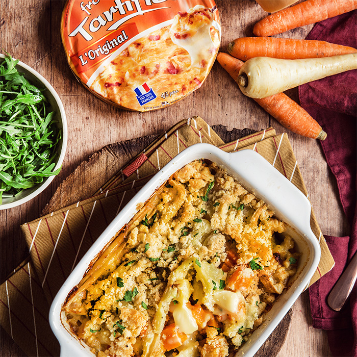 Crumble de légumes d'hiver Ermitage