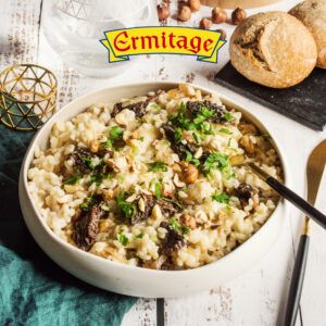 Risotto aux morilles et au Munster