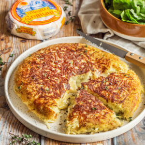 Rösti XXL au Munster et oignons