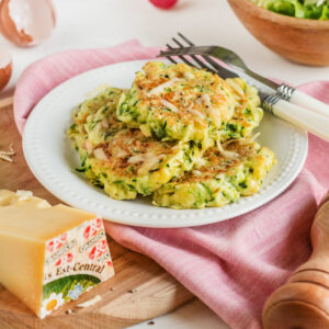 Petites galettes de courgette à l’Emmental Grand Cru